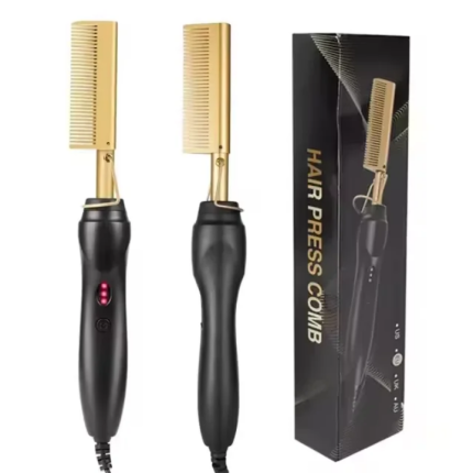 1 Month Warranty Multi-purpose Flat Hair Curling Comb Electric Comb Curling Iron Hair Straight High Quality Heat Comb Set for Women
