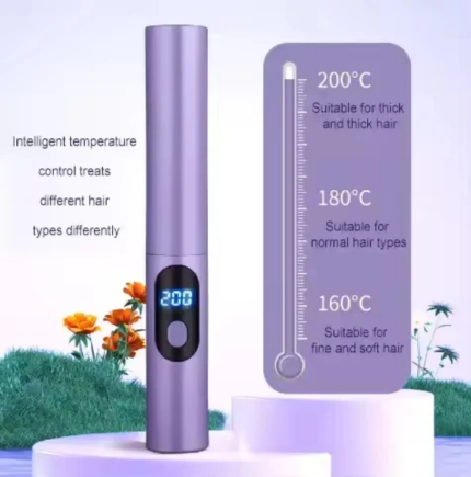 1 Month Warranty Sale Wireless Professional Straight Hair Comb Brush Styling Curling Comb Lon Tools LED Display USB Hair Straightener