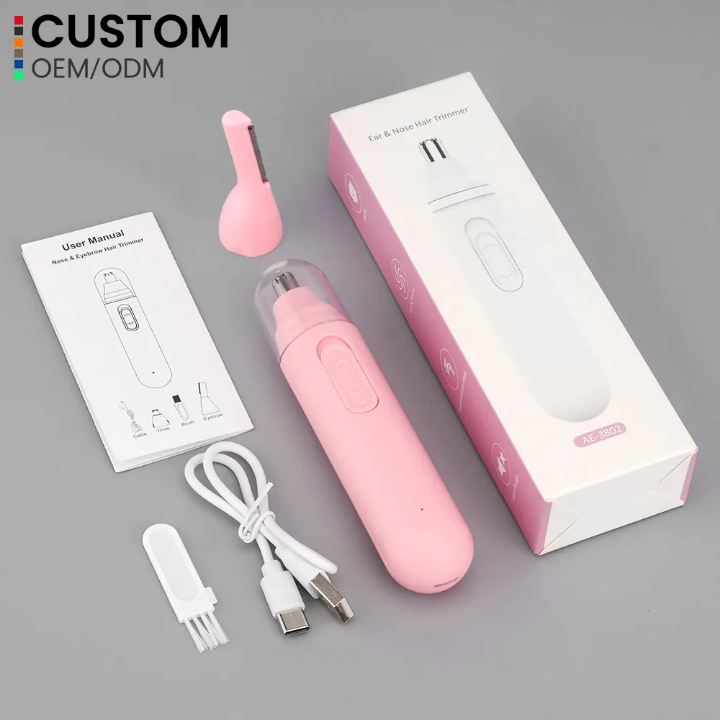 USB Rechargeable Type-C Shaving Machine Set Portable Household Use Nose & Ear Trimmer Includes Eyebrow Trimmer for Women Washed - Image 6